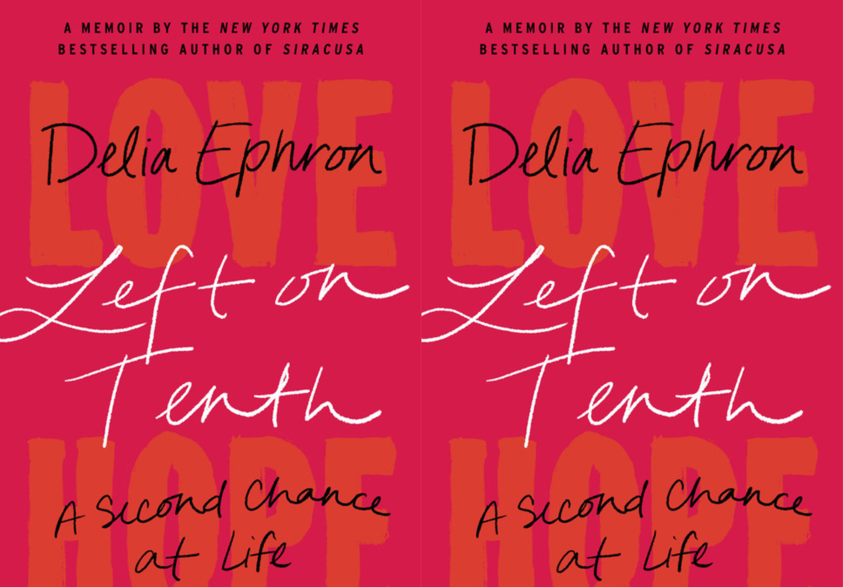 Cover of Delia Ephron's "Left on Tenth" book